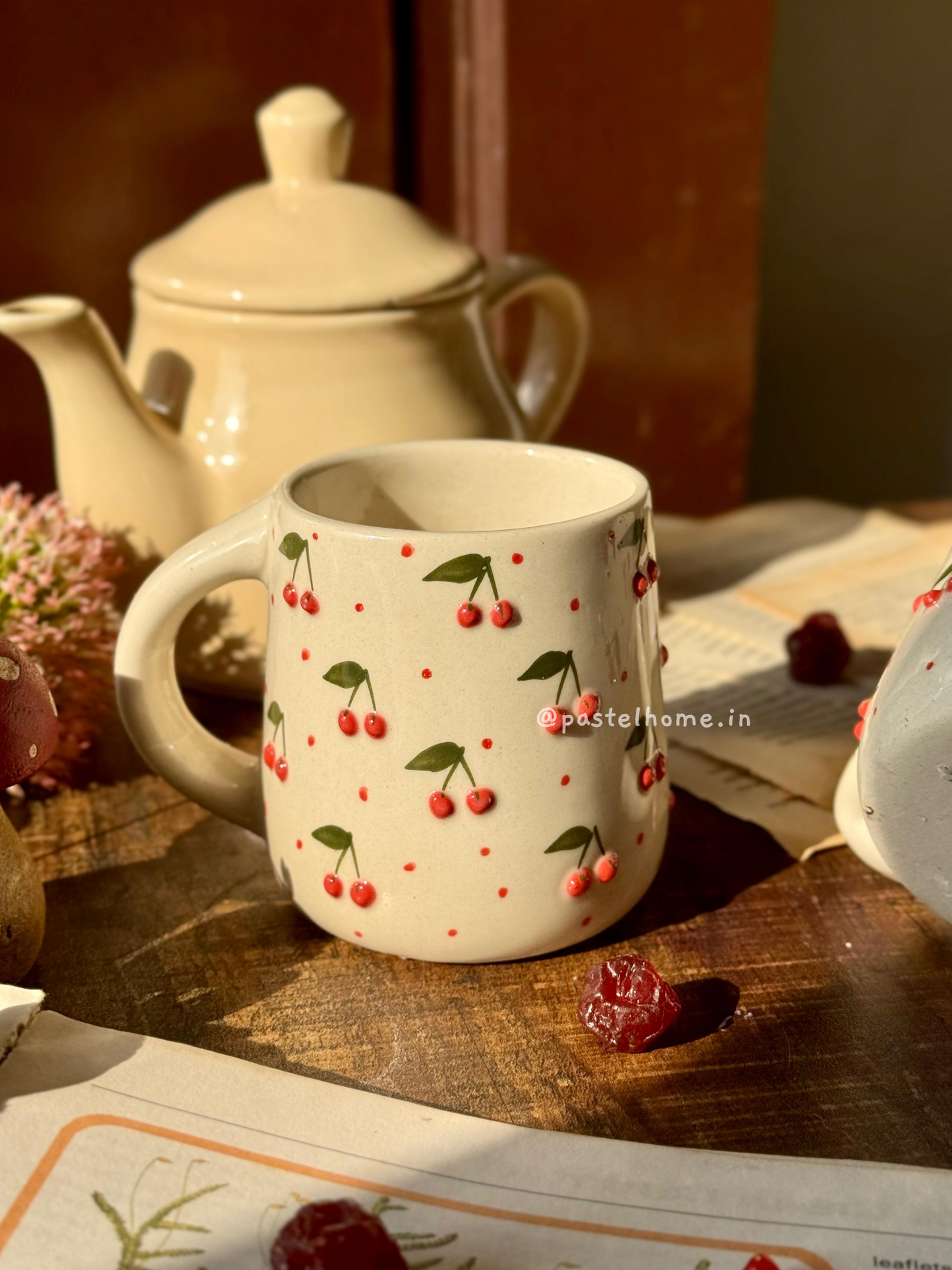 Cherry Embossed Mug 🍒