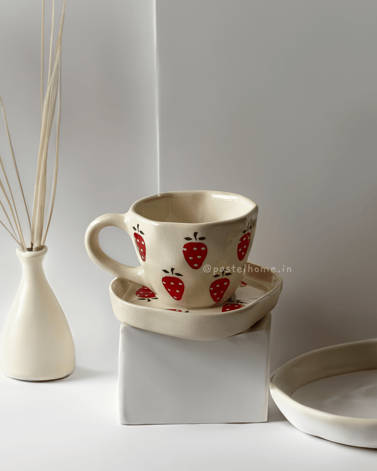 Strawberry Mug and Desert Plate (Set) 🍓