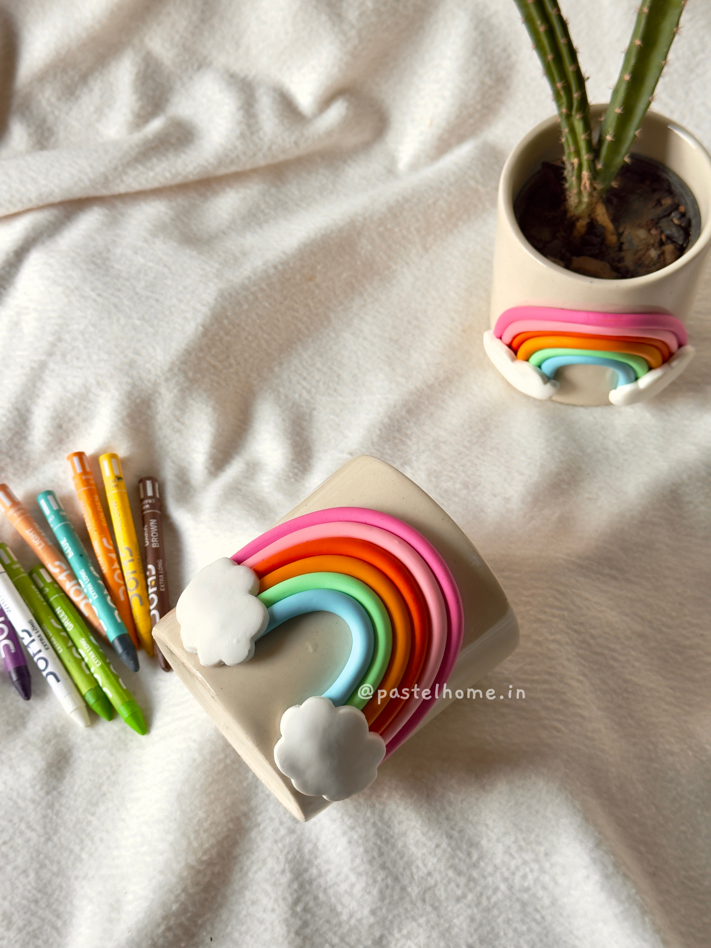 Full Rainbow Ceramic Planter