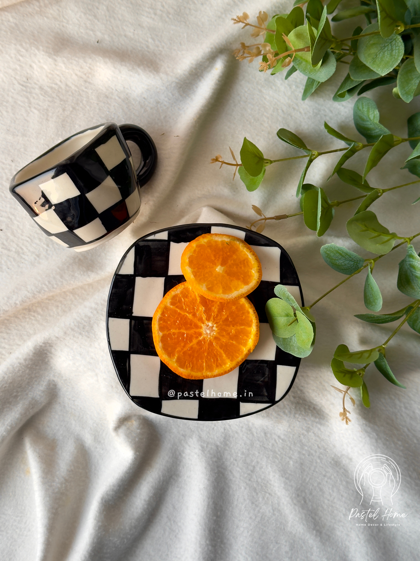 Chessboard Mug and saucer set