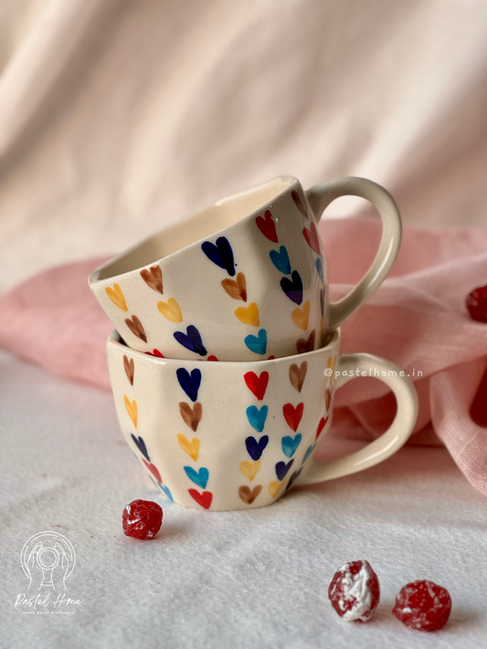 Multicolour Heart Mug