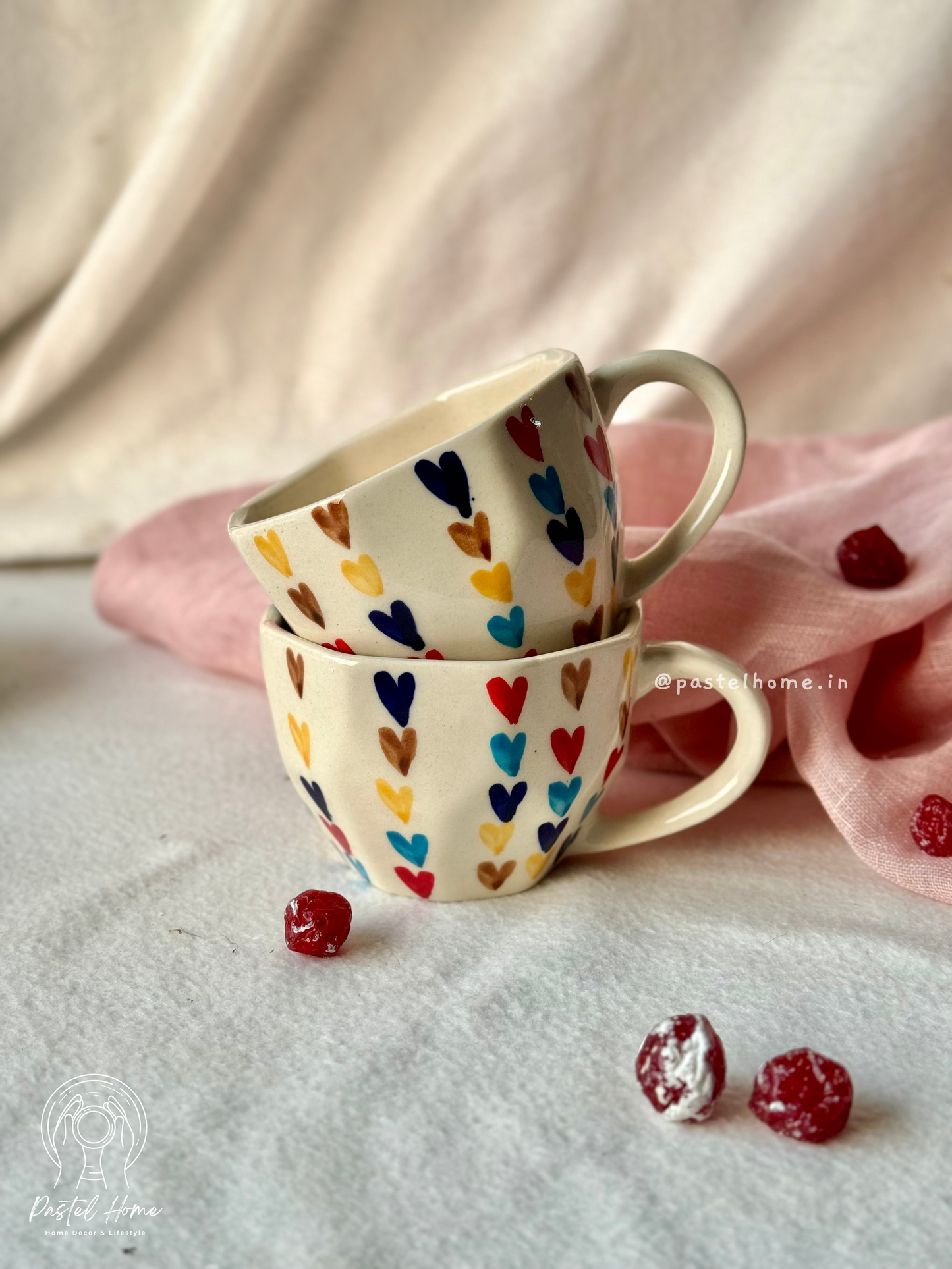 Multicolour Heart Mug