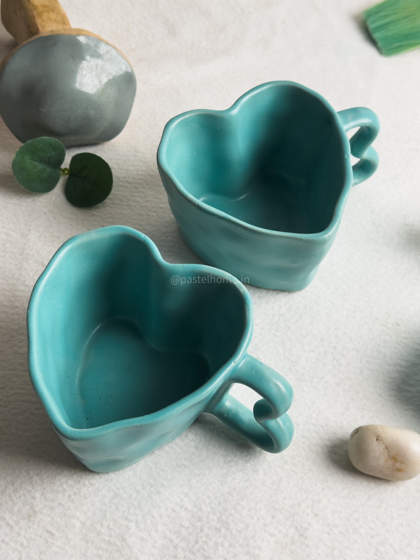 Heart shaped mug Aqua