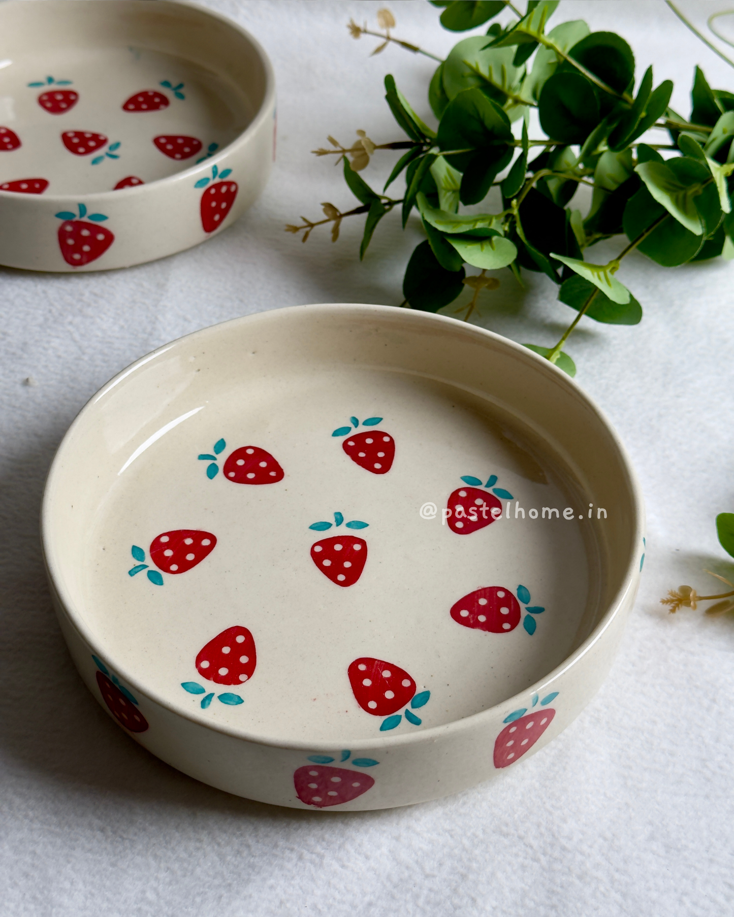 Strawberry Serving Bowls - Set of 3