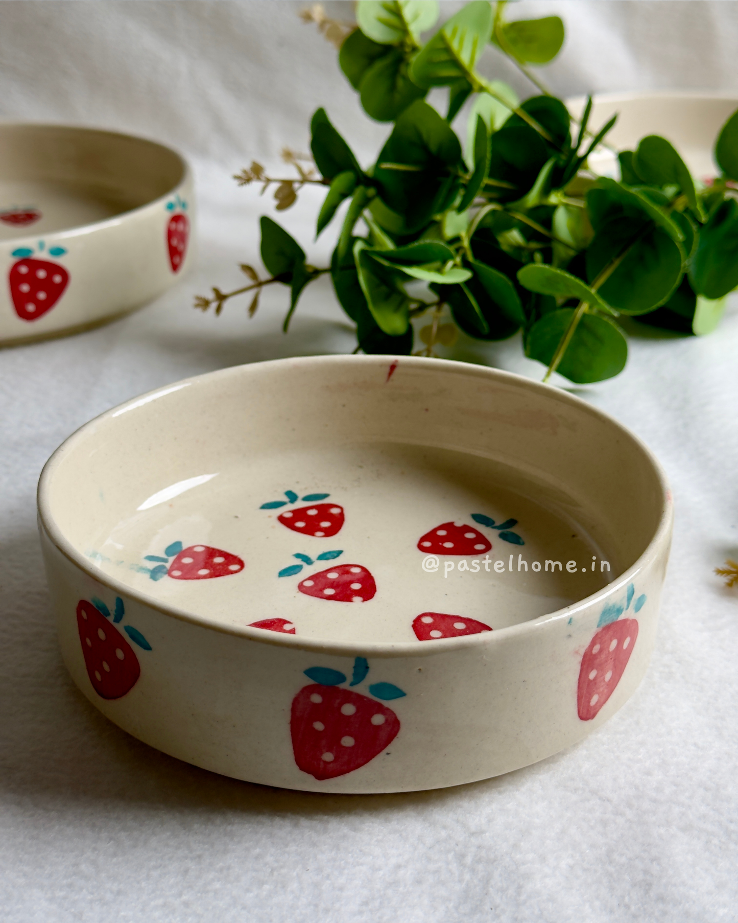 Strawberry Serving Bowls - Set of 3