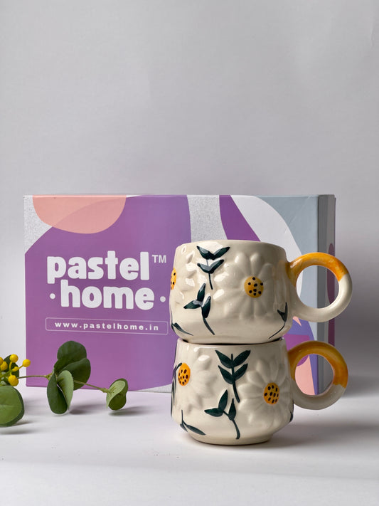 Pastel Home Gift Box - Sunflower Mug (Set of 2)