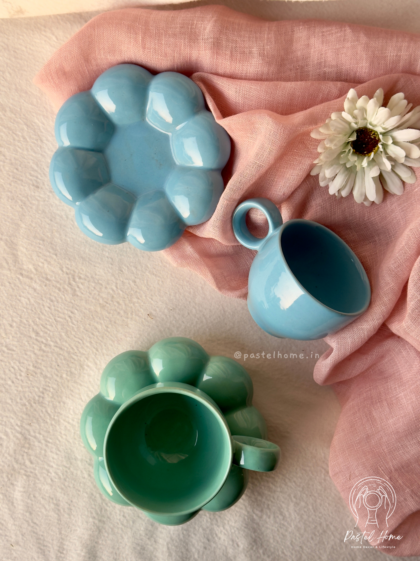 Pinterest Bubble Mug and Saucer set