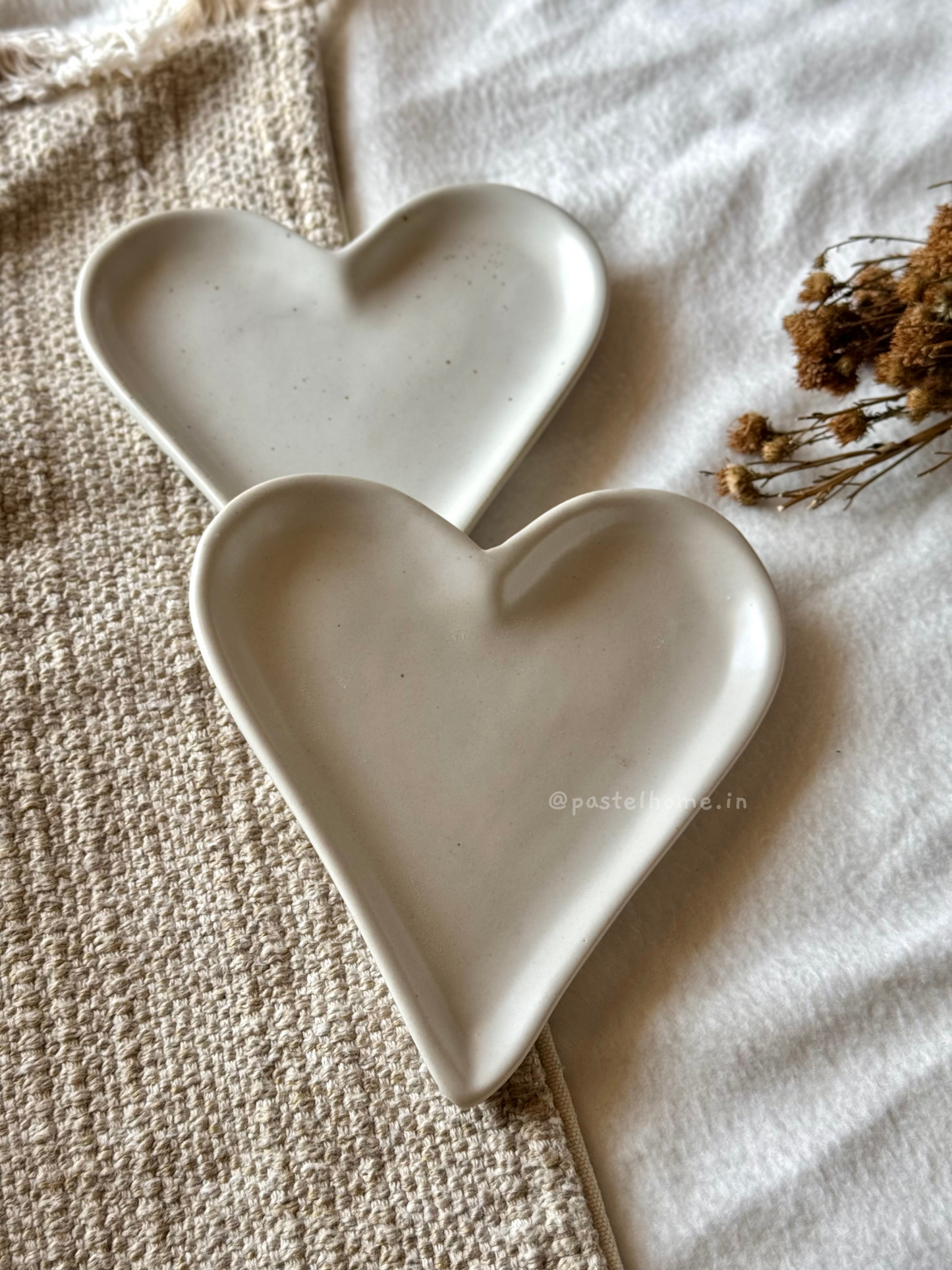 Heart Trinket Trays - Neutral White (1)