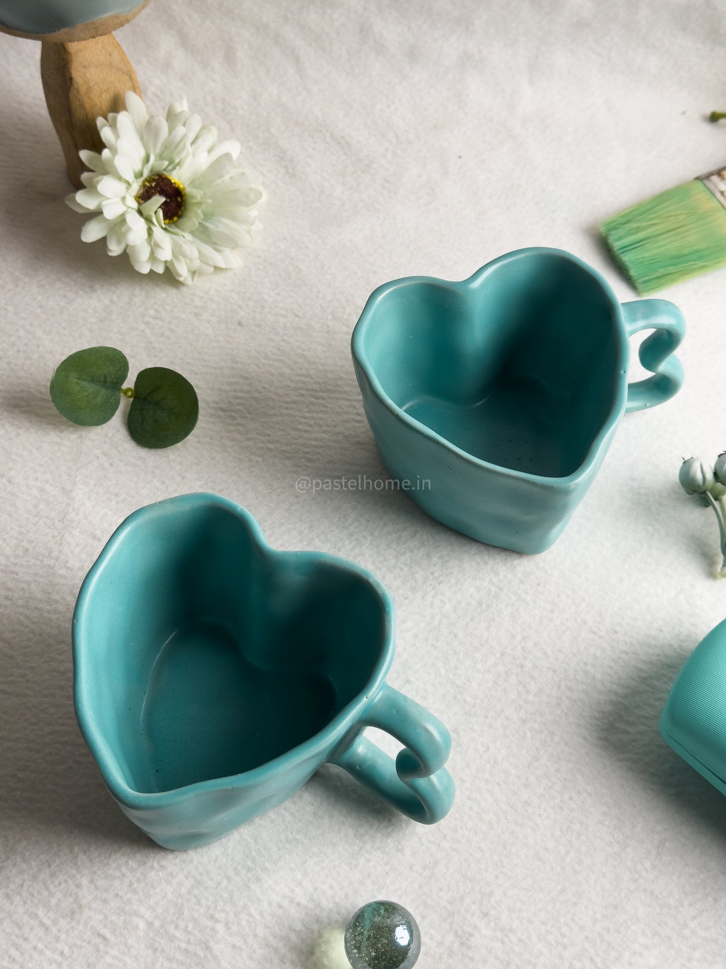 Heart shaped mug Aqua