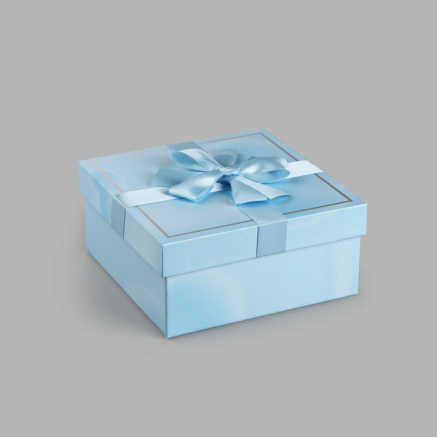 Bow Hamper Gift Box (Medium) - Sky Blue