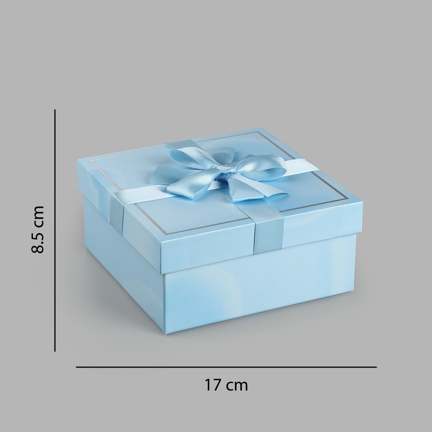 Bow Hamper Gift Box (Medium) - Sky Blue