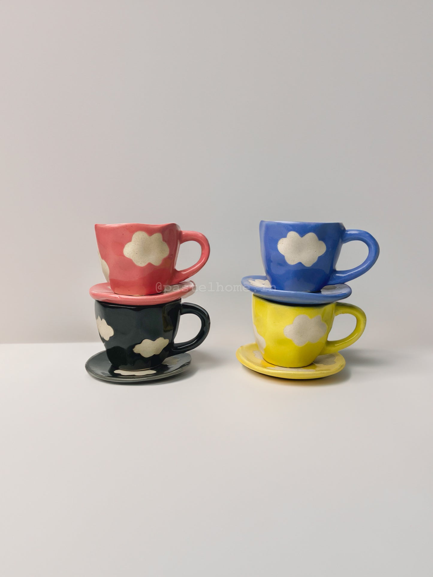 Candy Cloud Mug and saucer Set of 3