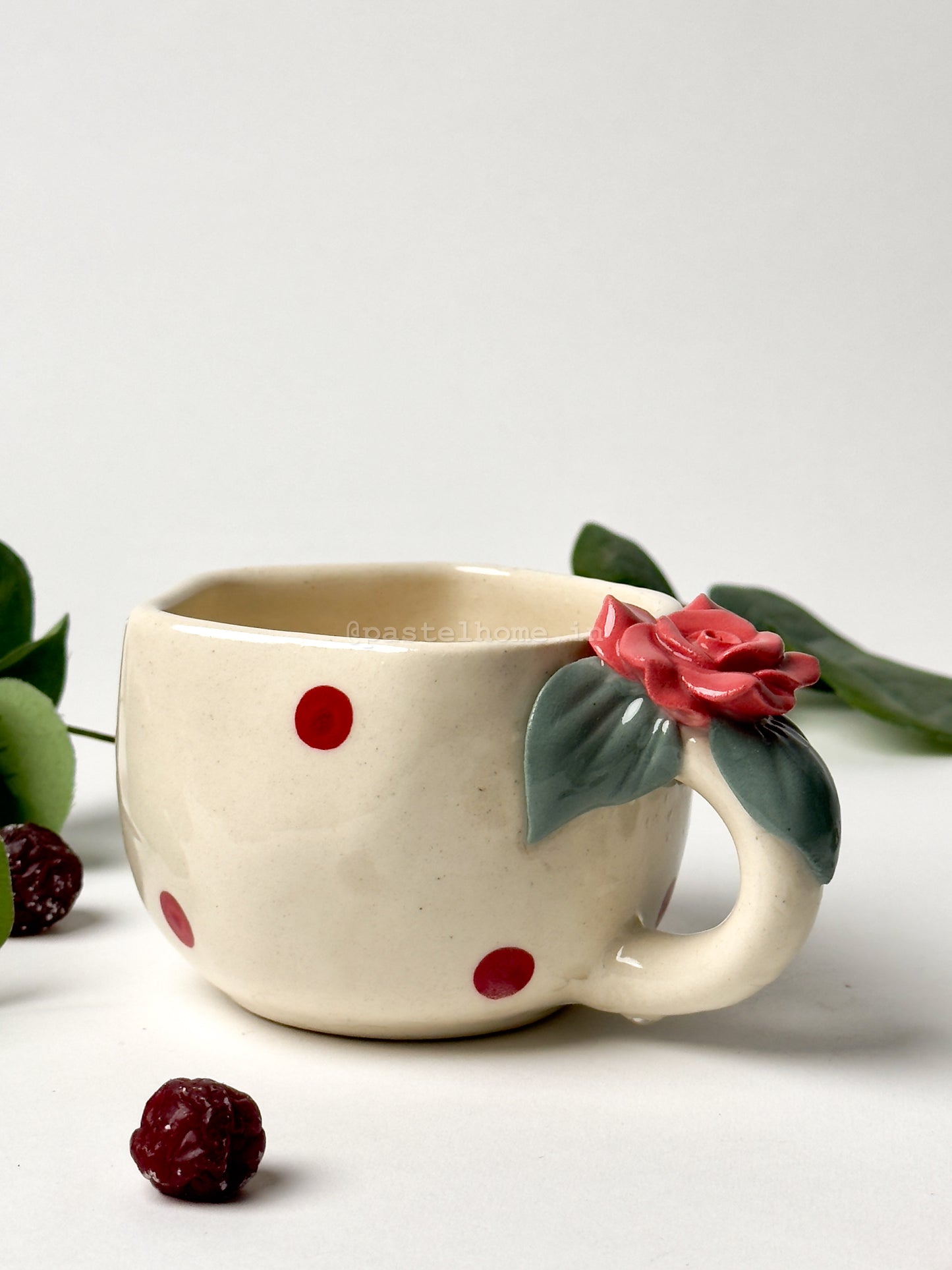 Polka Flower Mug