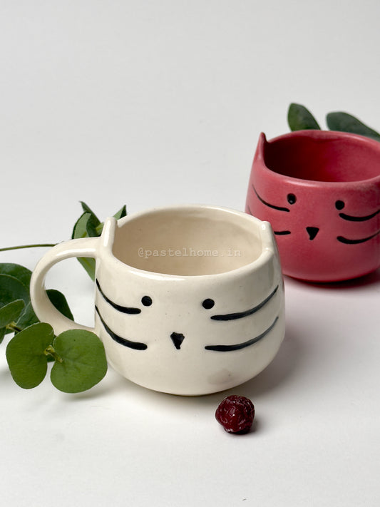 Kitty Cat Mug - White