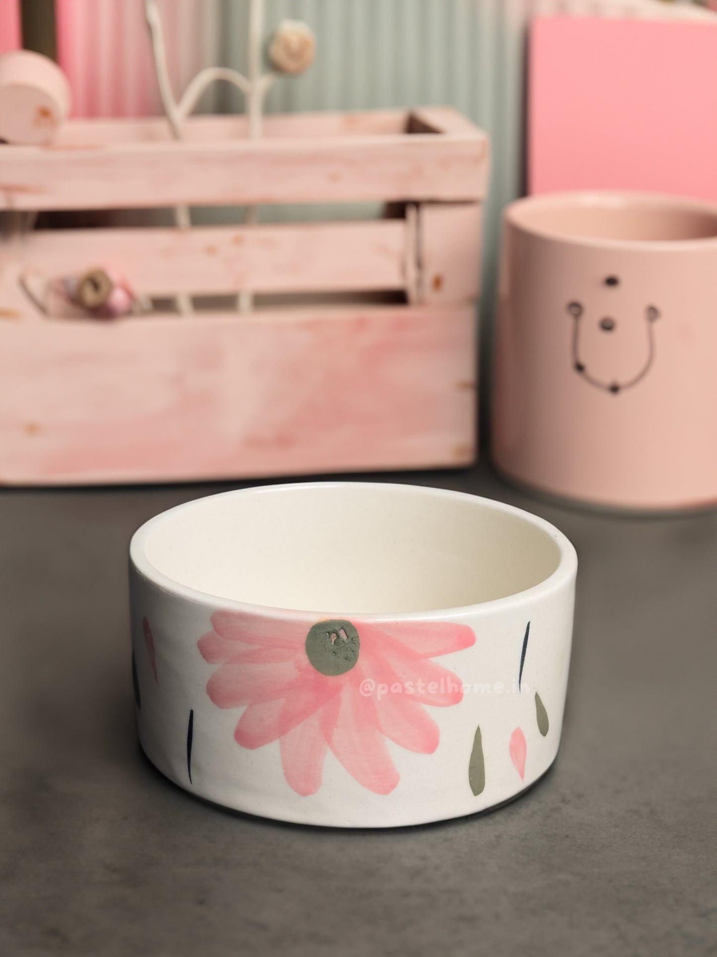 Breakfast Bowl - Soft Pink Flower