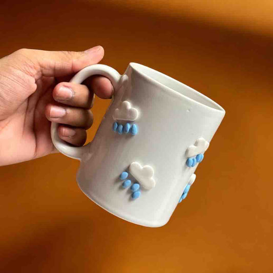 Rainy Cloud Ceramic Mug -3D