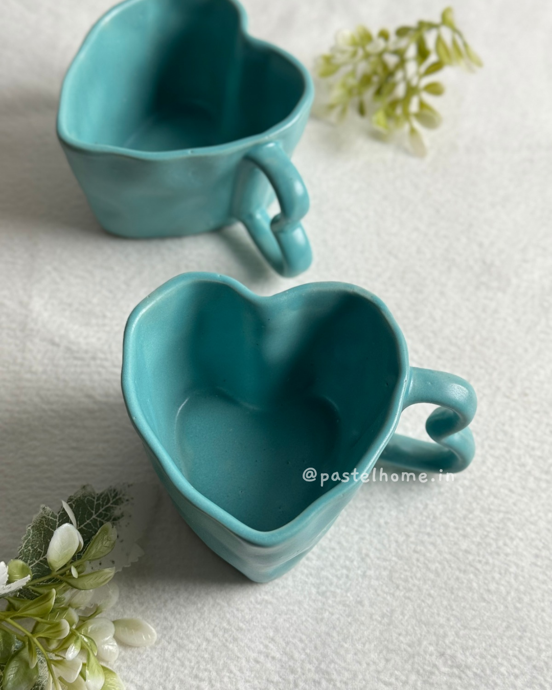 Heart shaped mug Aqua