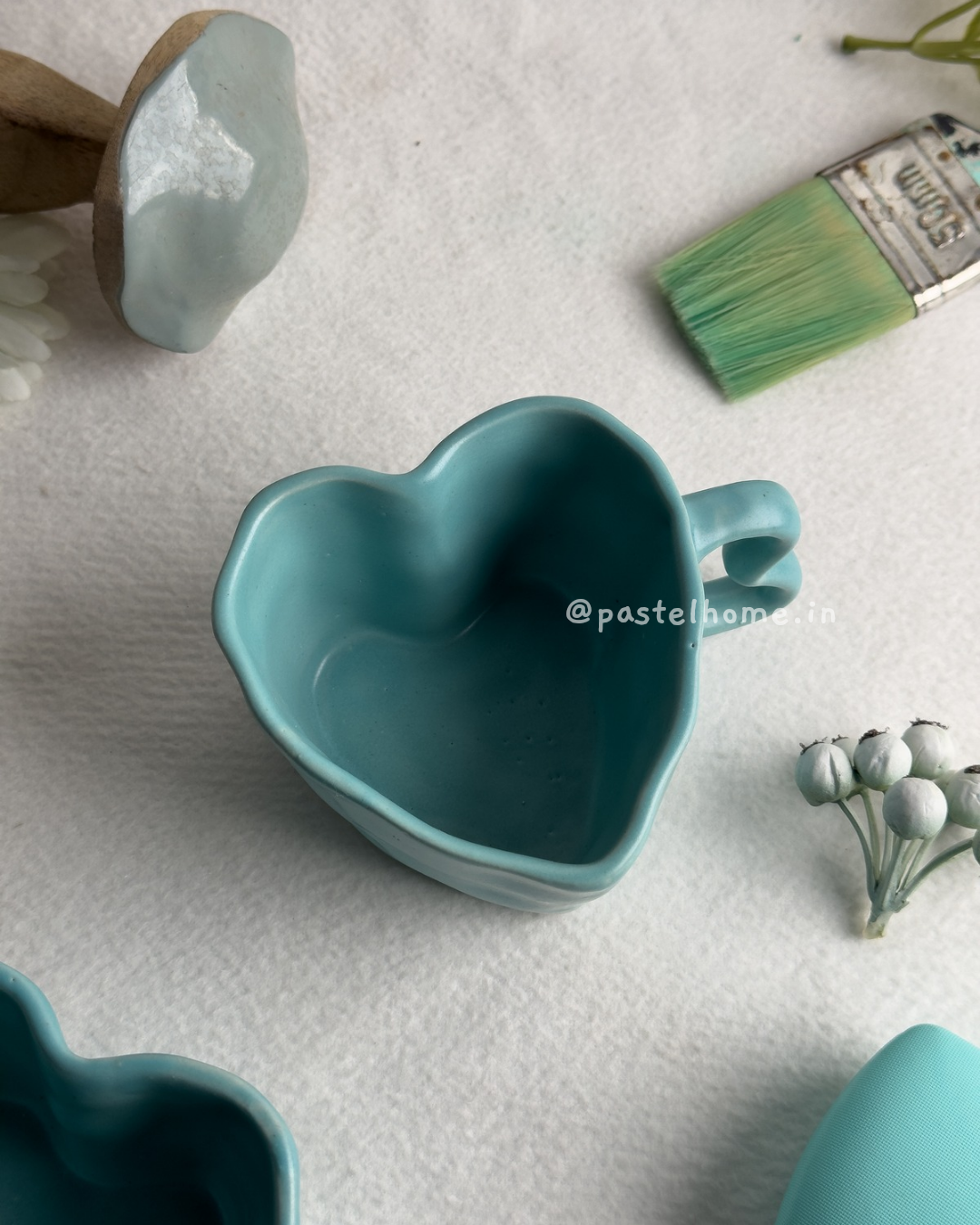 Heart shaped mug Aqua