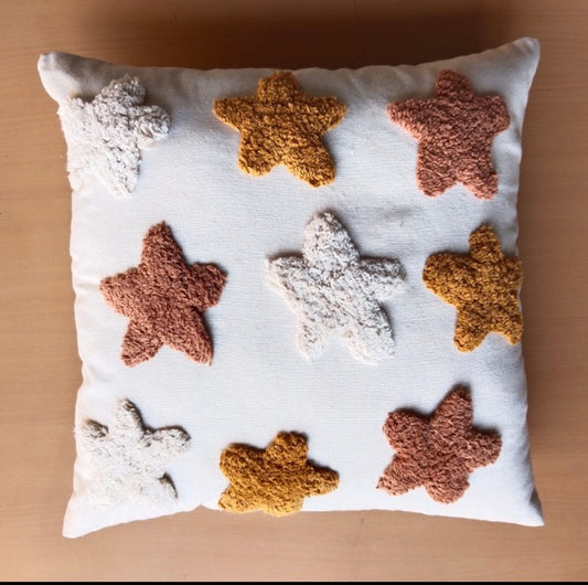 Stars Tufted Cushion Cover