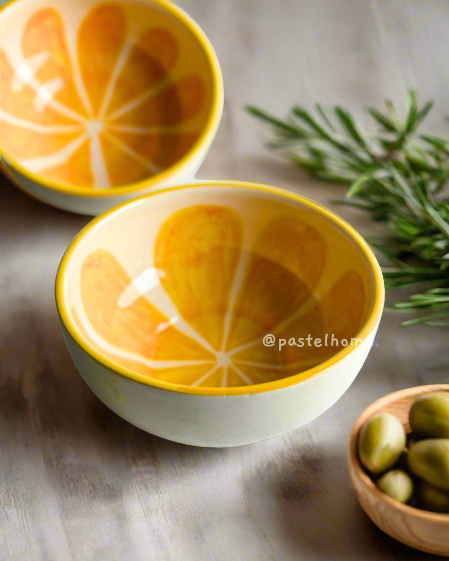 Lemon Yellow Meal/Fruit Bowl