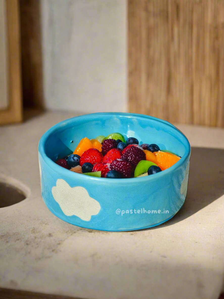 Pastel Blue Cloud Breakfast Bowl