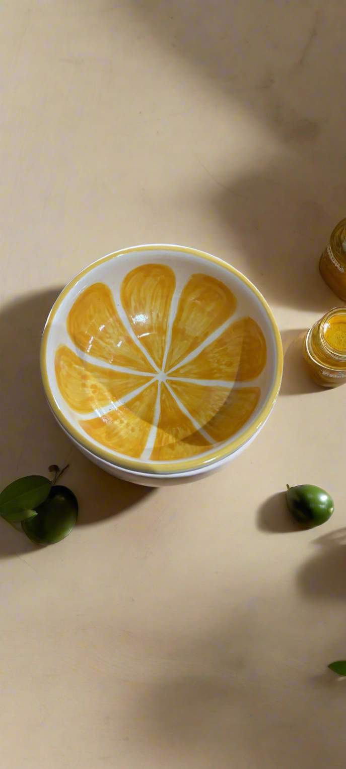 Lemon Yellow Meal/Fruit Bowl