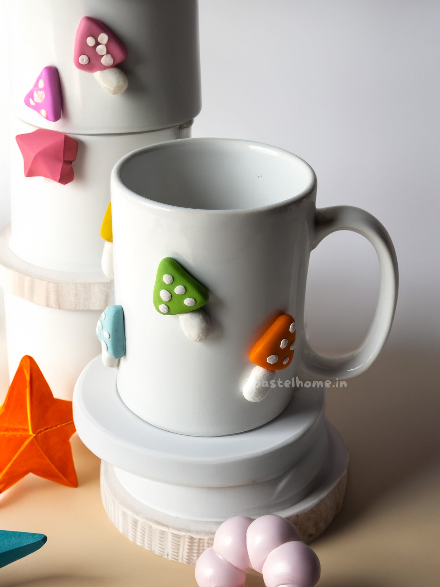 Mushroom Ceramic Mug -3D