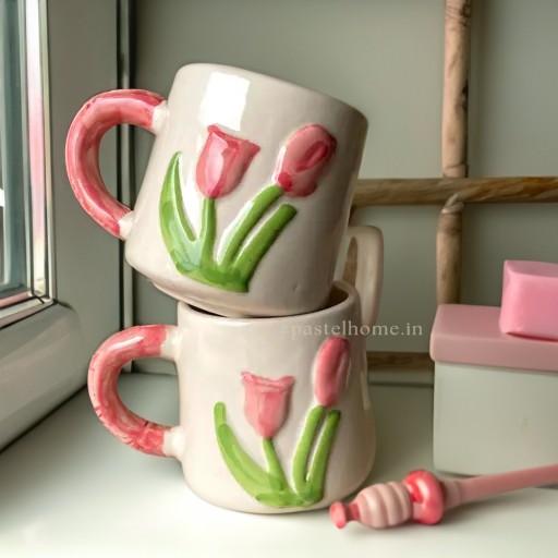 Pink Tulip Mug 3D