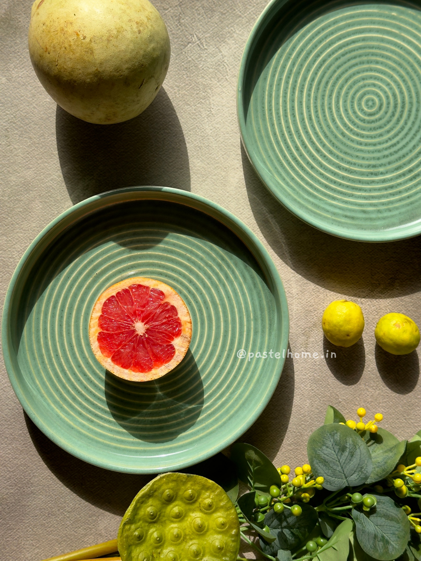 Green Ceramic Meal Plate