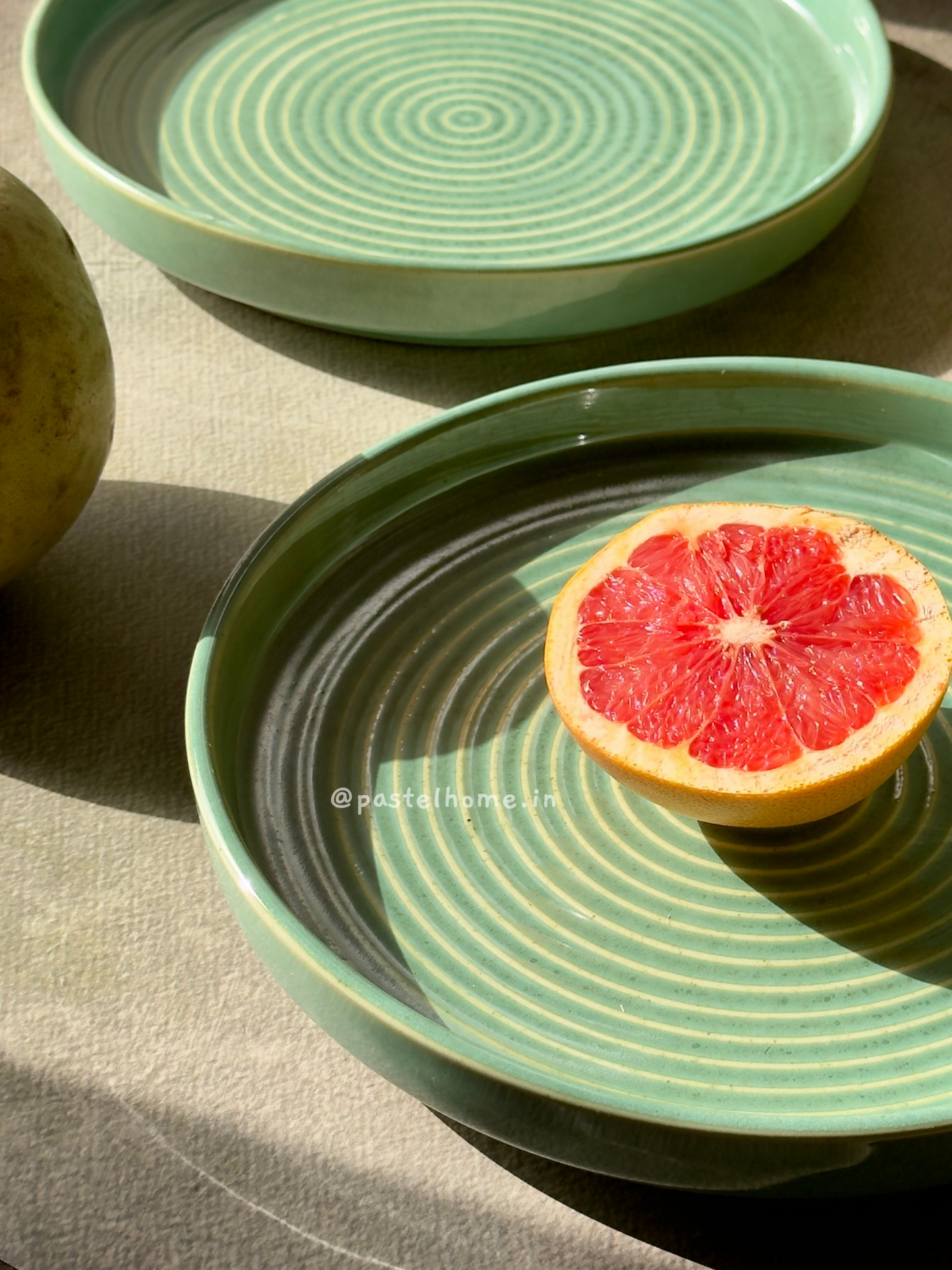 Green Ceramic Meal Plate