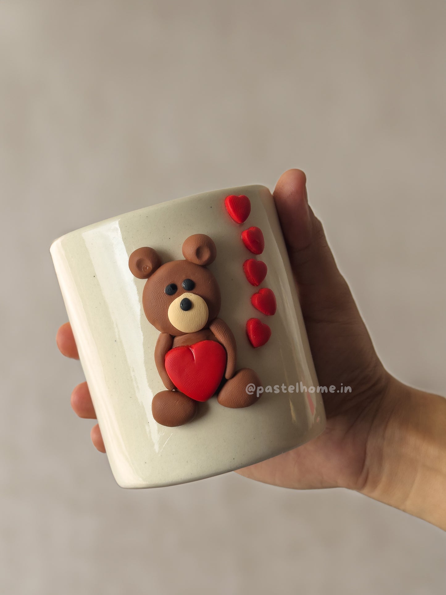 Teddy Ceramic Planter - Brown